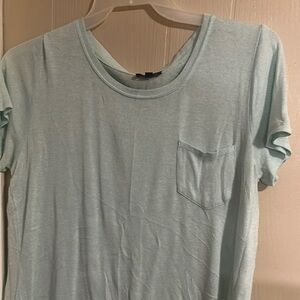 The Limited Soft Blue Linen-type Textured Knit Top Size X-Large Classy Casual!